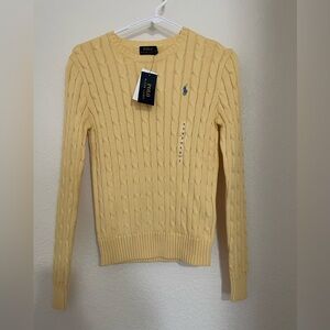 Polo Ralph Lauren Cable-Knit Cotton Crewneck Sweater
NWT